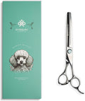 7” Dog Grooming Scissors – VG10 Japanese Steel Professional Pet Thinning Shears for Cats & Dogs | Clean Cut & Precise Trimming | Lightweight, Ergonomic, Handcrafted | Thinning Rate 50% | K9 Shears