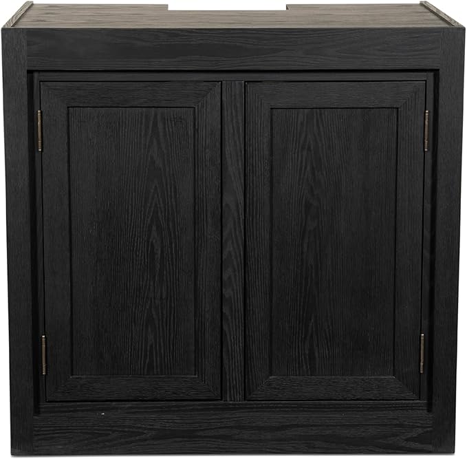 120G-3H 120Gallon SC Aquariums 48x24x24 12mm Plug N Play System with Maple Black Wood Cabinet