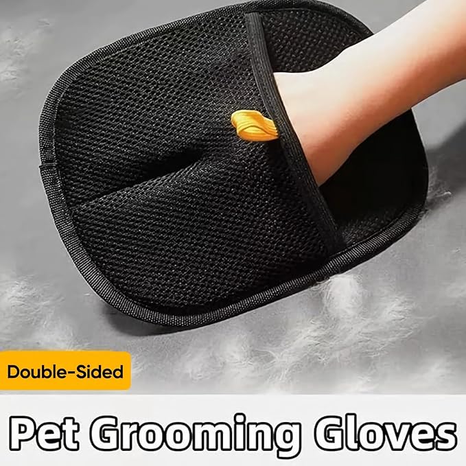 Pet Hair Removal Glove Reusable Anti Static Pet Fur Remover Glove for Furniture Clothes Bedding and More for Dogs and Cats Multi Surface Hair Cleaner Tool (1 pcs)
