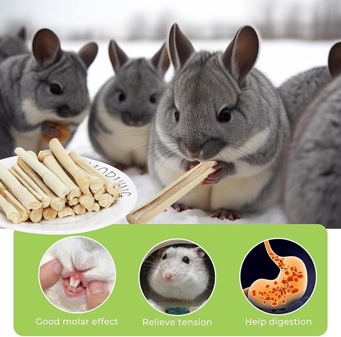10oz (290g) Natural Sweet Bamboo Chew Toys for Pets - Animals Molar Chew Sticks & Snacks