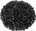 0.96LB Decorative Stones Fish Tank Gravel Succulent Rocks Natural Pebbles Vase Filler Aquarium Decor Crushed Quartz Polished Irregular Shaped Bulk - Black Obsidian