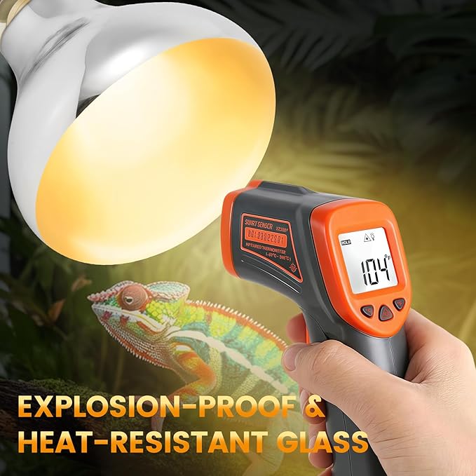 100W Reptile Heat Lamp, Full Spectrum UVA UVB Sun Light for Bearded Dragon Lizard Turtle