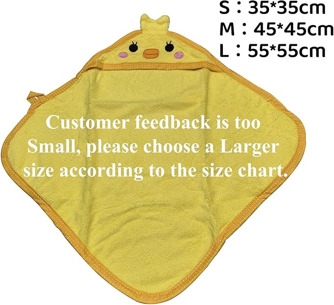 Dog Hooded Bathrobe Towel, Fast Drying Bath Towel Absorbent Warm Blanket Yellow L