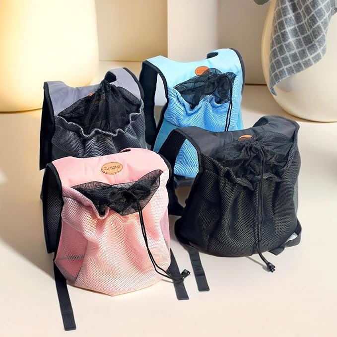 Cat Backpack Front Carrier for Small Dogs - Lightweight Pet Backpack Carrier for Travel, Hiking, Cycling & Outdoor (Black, Medium)