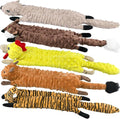 SHARLOVY Dog Squeaky Toys 5 Pack, Bubble Plush Puppy Teething Pet Toys, Crinkle No Stuffing Animals Dog Toy, Doggies Chew for Large Small Medium Breeds