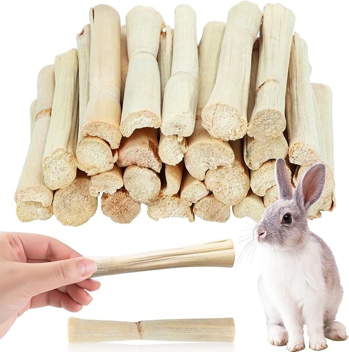 10oz (290g) Natural Sweet Bamboo Chew Toys for Pets - Animals Molar Chew Sticks & Snacks