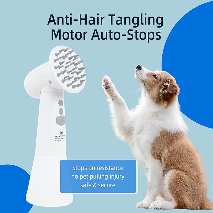 Electric Rotating Massage Dog Shampoo Spray Dispenser with Foam Brush [2025 Upgraded Version] Dual-core Electric pet Bath Brush | 2-Speed Variable Frequency SPA × Double Bubbles