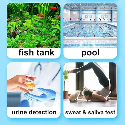 100 PCs Ph Strips for Aquarium Litmus Ph Test Strips for Women in Airtight Bottle Ph Test Strips Range 0-14 ph Paper for Pet Food Saliva Water Urine Test and Diet Monitoring PH Level Lab Pool