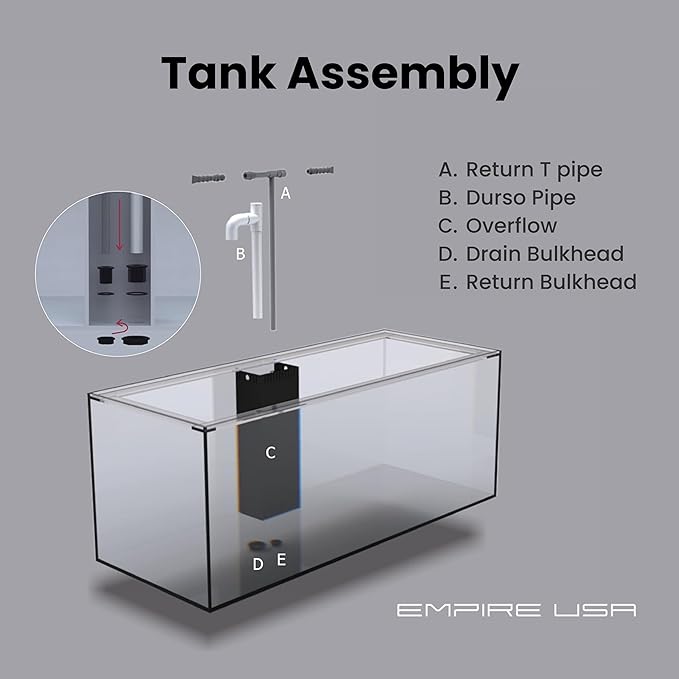 120G-3H 120Gallon SC Aquariums 48x24x24 12mm Plug N Play System with Maple Black Wood Cabinet