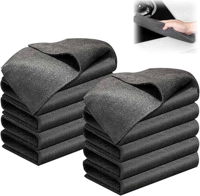 10pcs Thickened Magic Cleaning Cloth, Upgrade Reuseable Streak Free Microfiber Cloth Magic Fiber Microfiber Cleaning Cloth,Multipurpose Miracle Rags Magic Rags for Kitchen,Glass,Car,Window (12x12in)