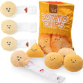 YEPPUPPY Dog Plush Toy Set with Snack Bag (Potato& More Chips)