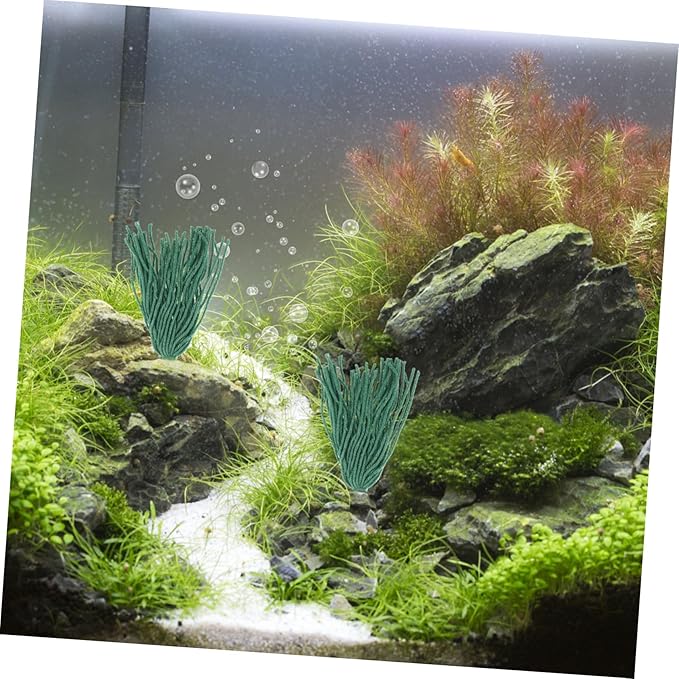 10pcs Spawning Mops for Aquarium Fish Breeding Floating Hideout for Breeding Fish Tank Decor Shrimp Shelter Hiding Grass for Aquarium