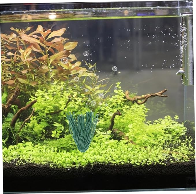 10pcs Spawning Mops for Aquarium Fish Breeding Floating Hideout for Breeding Fish Tank Decor Shrimp Shelter Hiding Grass for Aquarium