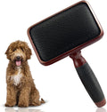 Kenchii Slicker Brush for Dogs, Professional Dog Grooming Brush for Loose Fur, Tangles, Long Short Haired, Stainless Steel Pins, Maplewood Handle, Large
