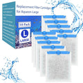 10 Pack Large Replacement Filter Cartridges Compatible for Aqueon QuietFlow Power Filter Size 20,30,50,55/75