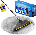 PetLovers EzLint Mega 52" Carpet Rake & Pet Hair Removal Tool – Dog & Cat Hair Remover Broom with Adjustable Handle & Extra Wide Head for Carpets, Rugs & Stairs (Black)