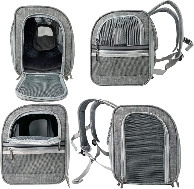 Mr. Peanut's Monterey Series Airline Compliant Horizontal Backpack Pet Carrier (Blue)