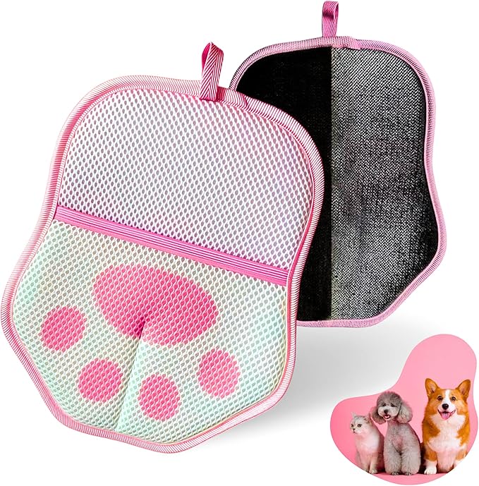 Pet Hair Remover Glove for Cats & Dogs, Upgraded Electrostatic Pet Hair Removal Gloves, Reusable Magic Brush Pet Hair Remover Tool for Laundry, Couch, Carpet, Car Seat