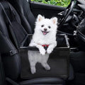 Dog Car Seats for Small and Medium Dogs,Portable Puppy/Pet Car Booster Seat with Clip-On Leash and Mesh Window for Pet Up to 20 lbs
