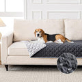 100% Double-Sided Waterproof Blanket, Couch Cover for Dogs Washable, Reversible Dog Bed Cover.(Dark＆Light Grey, 30 X 53 Inch - 1 Pack)