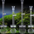 12 Pieces Shrimp Feeder Set 4 Acrylic Tubes & 8 Dishes, Clear Crystal Glass Bowl, Fish Tank Feeding Supplies for Shrimp & Betta, 2 Sizes