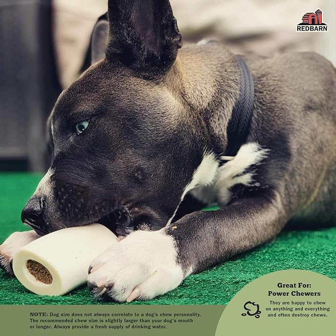 Redbarn Pet Products Filled Dog Bones Peanut Butter, Cheese N' Bacon, Beef, Natural Long-Lasting Dental Treats; Suitable for Aggressive Chewers.