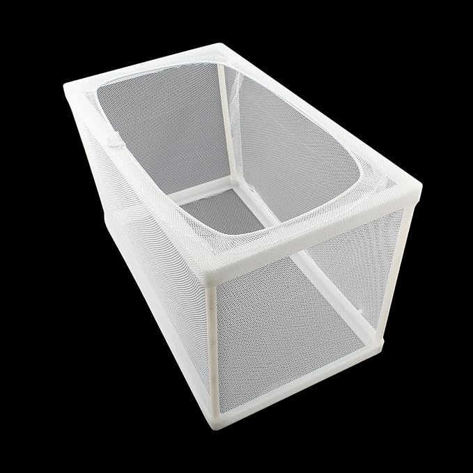 1 Pack Nylon Mesh Box Square Fish Breeder Box Separation Net Aquarium Fish Hatching Box(10.23"x5.9"x5.9") L*W*H