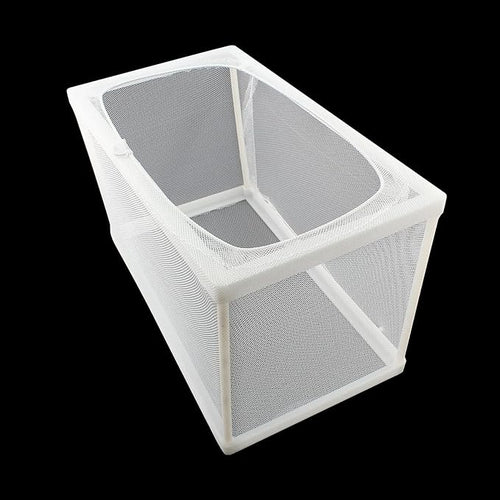 1 Pack Nylon Mesh Box Square Fish Breeder Box Separation Net Aquarium Fish Hatching Box(10.23"x5.9"x5.9") L*W*H