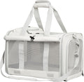 Cat Carrier and Dog Carrier is Designed for Pets Weighing up to 16 lbs.Soft-Sided,Durable and Collapsible Travel Carrier,Breathable Mesh for Ventilation,Adjustable Shoulder Strap for Comfort