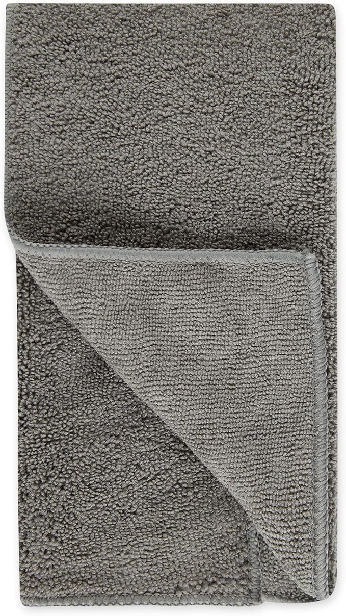 Bone Dry Pet Grooming, Embroidered Microfiber Towel Drying Collection, 15x30, Gray