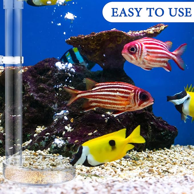 12 Pieces Shrimp Feeder Set 4 Acrylic Tubes & 8 Dishes, Clear Crystal Glass Bowl, Fish Tank Feeding Supplies for Shrimp & Betta, 2 Sizes