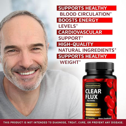 (5 Pack) Clear Flux - Clear Flux Supplement, ClearFlux, Clear Flux Pills, ClearFlux Supplement, Clear Flux Capsules, ClearFlux Support Pills, Clear Flux Advanced Supplement, 150 Capsules for 5 Months
