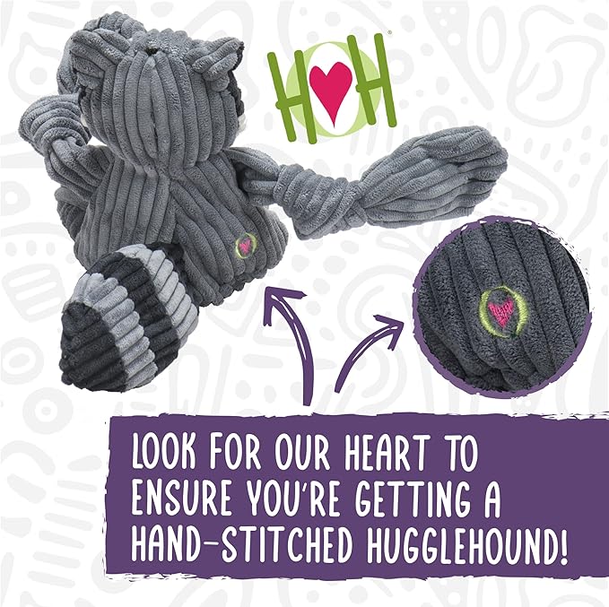 HuggleHounds Knottie Plush Dog Toy - Dog Stuffed Animal Toy, Puppy Toys, Squeaky Dog Toy for Small, Medium & Large Dogs, Durable Plush to Keep Them Busy - Nibblet Anteater, Large