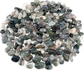 0.96LB Natural Pebbles Crushed Stones Aquarium Gravel Succulent Rocks Vase Filler Fish Tank Decorative Polished Bulk Irregular Shaped - Aquatic Agate