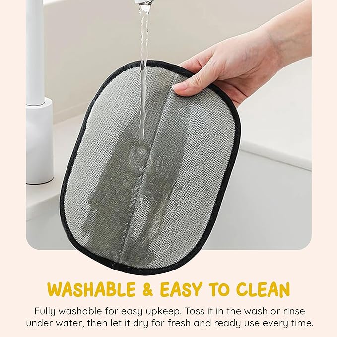 Pet Hair Removal Glove 1-Pack – Reusable Dog & Cat Fur Remover Mitts – Electrostatic Lint Removal Tool for Furniture, Clothing, Carpet & Car Seats (1)