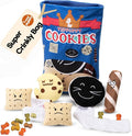 YEPPUPPY Sniffing Play for Mental Stimulation& Hide & Seek Plush Treat Dispenser – Boredom-Busting Interactive Burrow Dog Toy – Snuffle Puzzle Enrichment Gamewith Crinkle Bag and Cookies Design