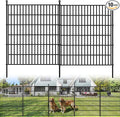 10 Panels No Dig Garden Fence, 40 in(H) X 24.2 ft(L) Metal Fence Panels, Thickened Rustproof Garden Fencing, Animal Barrier Fence for for Dogs, Rabbits, Landscape, Patio