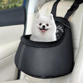 Dog Car Seat for Small Dogs Under 6 lbs (3kg), Deluxe Dog Booster Car Seat with Durable Belt and Buckles, Portable and Soft Pet Booster Seat, Black