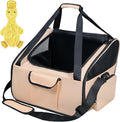 Dog Car Seat & Versatile Pet Carrier - 2in1 Dog Carriers for Small Dogs, Durable Polyester, Adjustable Straps, Breathable Mesh, Removable Pad, Toy Included - Ideal for Stress-Free Travel
