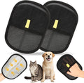 2 Pack Pet Hair Removal Glove for Dogs, Reusable Electrostatic Gloves Brush for Pet Hair Removal Grooming, Pet Hair Remover Glove Tool for Clothing, Couch, Carpet, Car Seats,Furniture