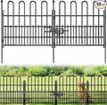 10 Panels Garden Fence with Latch Gate, 24.01in (H) X 20ft(L) Animal Barrier Fence with 1in Gaps for Rabits, Dog Fencing Outdoor for Yard, Flower Beds, Patios, Vegetable Patches