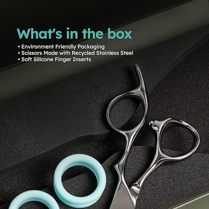 7” Dog Grooming Scissors – VG10 Japanese Steel Professional Pet Thinning Shears for Cats & Dogs | Clean Cut & Precise Trimming | Lightweight, Ergonomic, Handcrafted | Thinning Rate 50% | K9 Shears